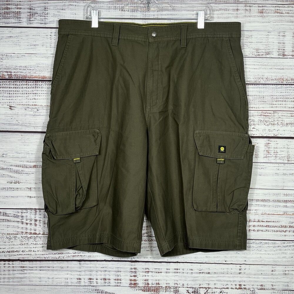 Vintage The North Face Cargo Shorts Mens 40 Army Green A5 Series Cotton Hiking